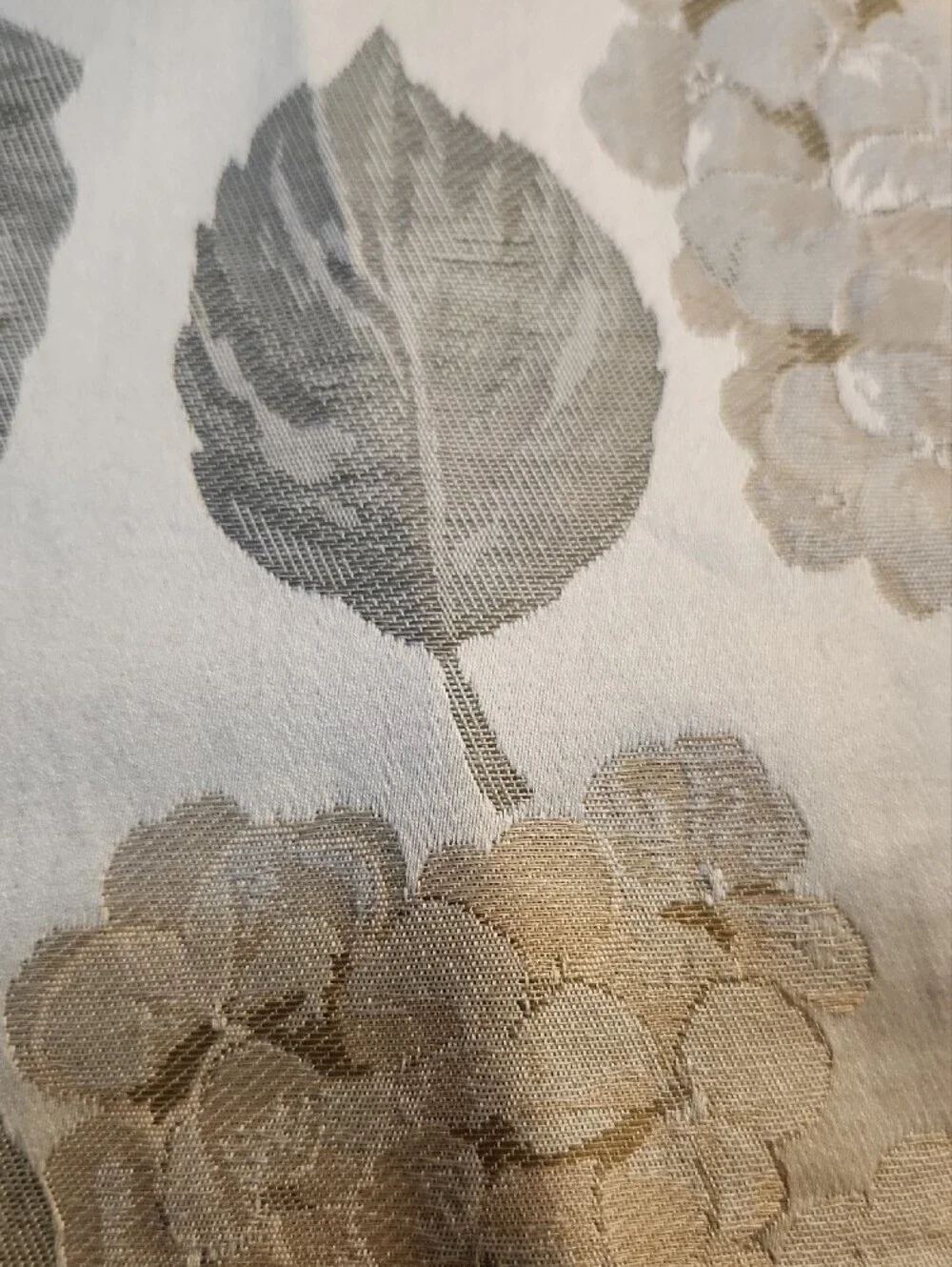 Floral Jacquard Pillow Cover Sham Cotton Made In Germany